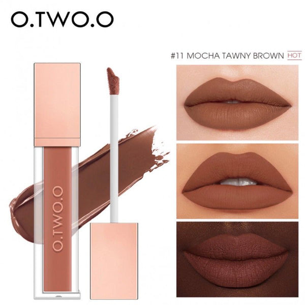 energy heavy mist matte lip glaze mocha tawny brown 011 - JOUDFI