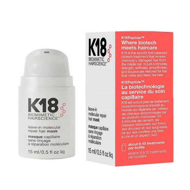 K18 Leave - In Repair Hair Mask Treatment to Repair Dry or Damaged Hair - 15 ml - JOUDFI