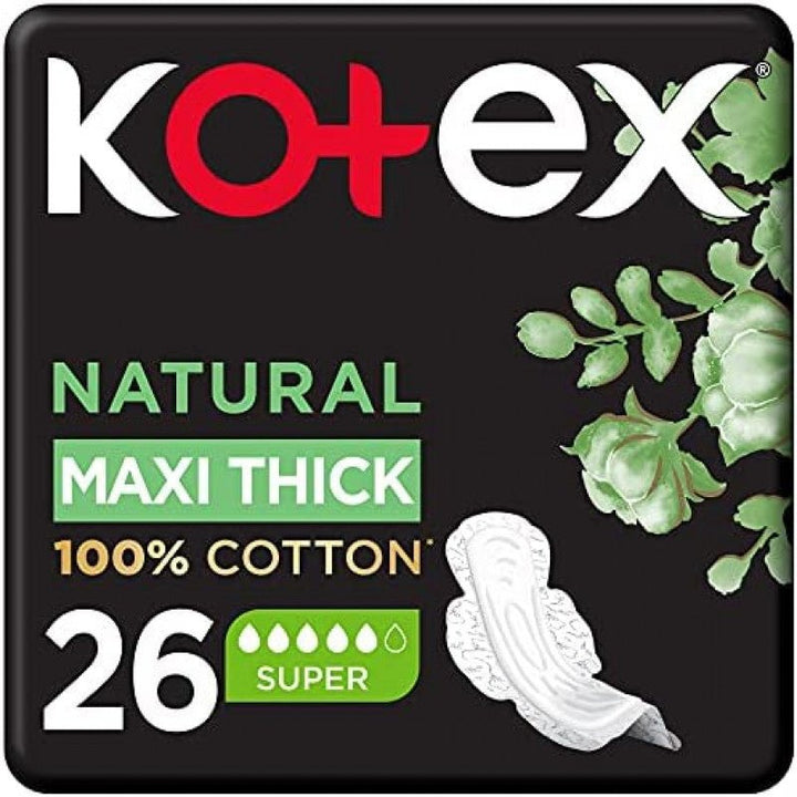 Kotex Maxi Super Sanitary Pads - 26 pads - JOUDFI