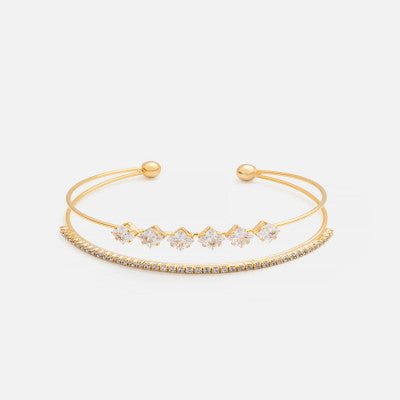 Women's bracelet with a luxurious design in gold color - JOUDFI